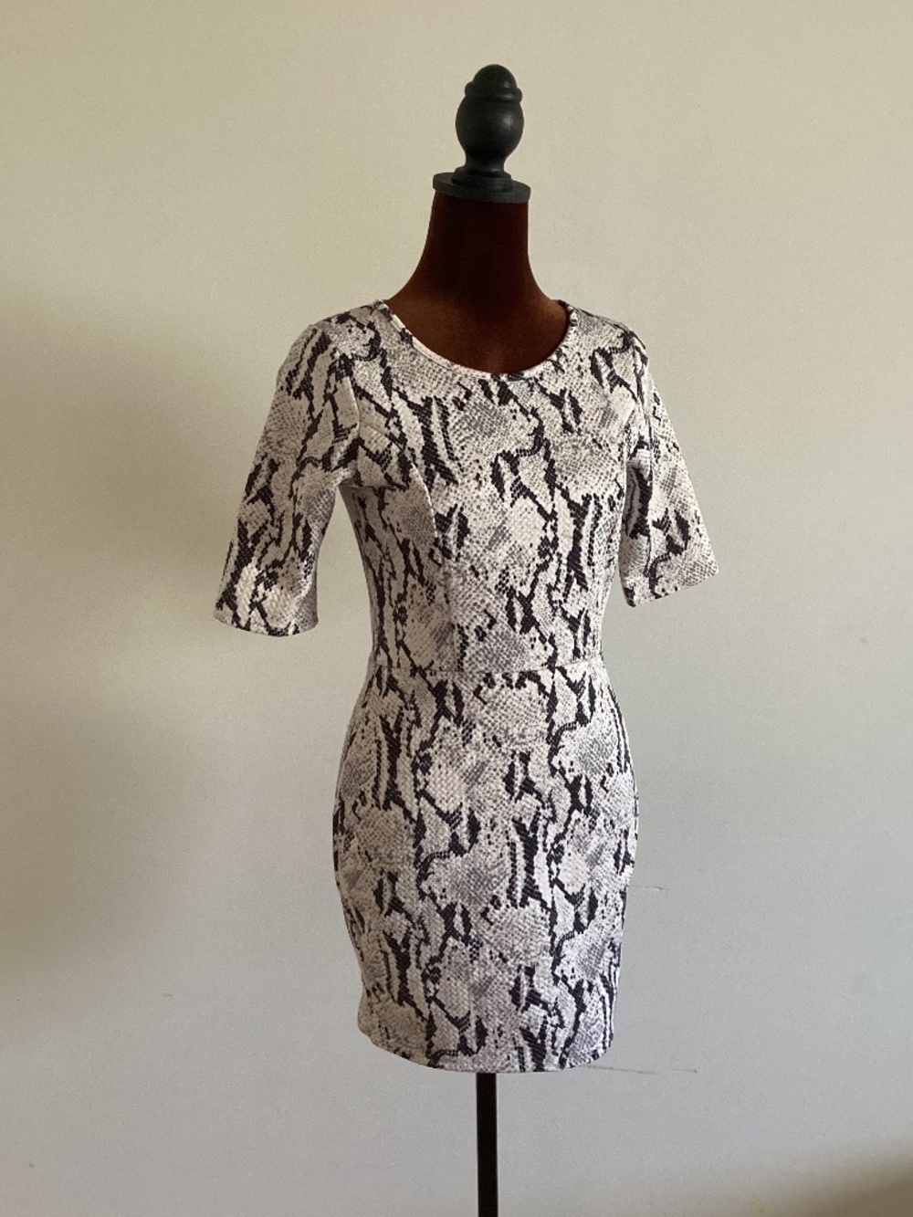 Snake skin mini dress